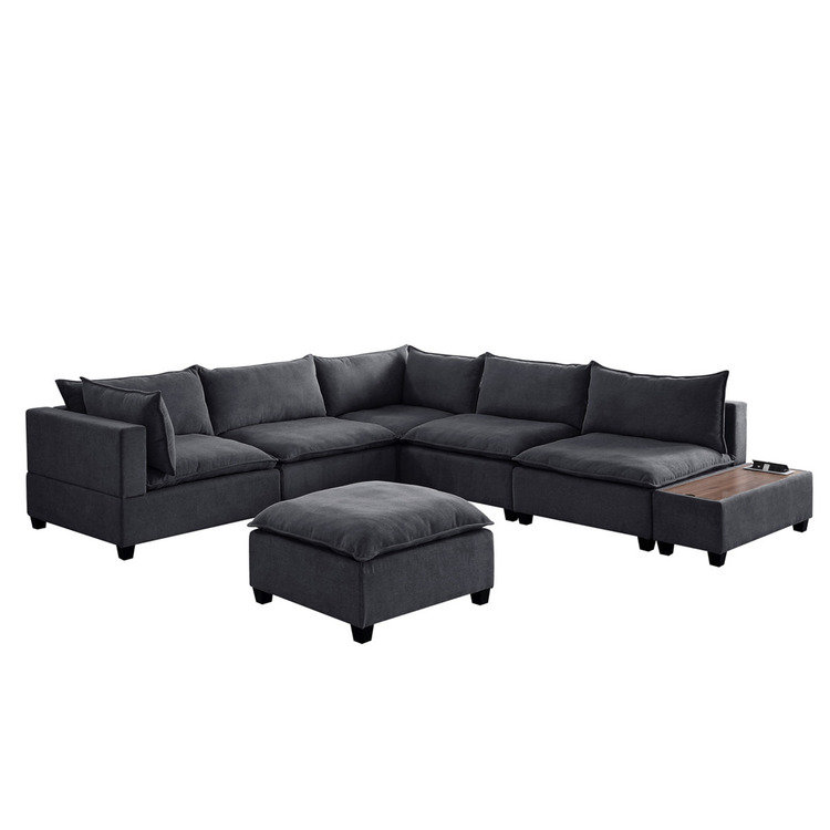 Latitude Run Gouvernour Upholstered Sectional Wayfair